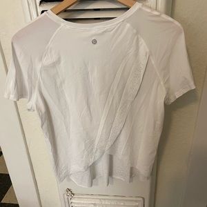 Lululemon White Flow Shirt